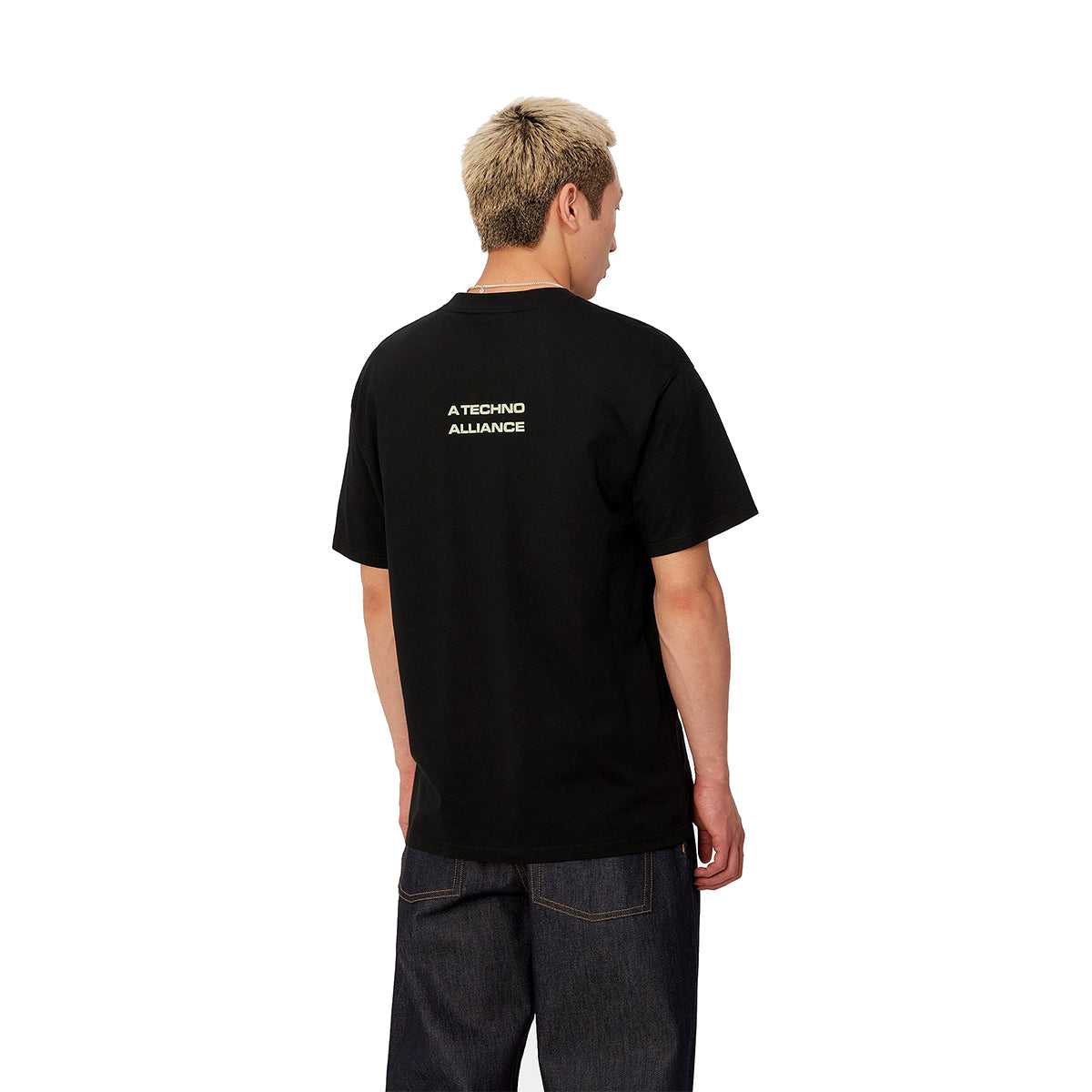 WIP + Tresor Techno Alliance T-Shirt 'Black/Glow Green'