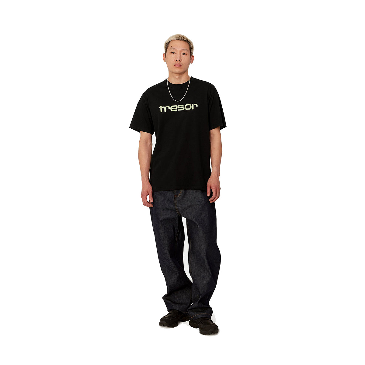 WIP + Tresor Techno Alliance T-Shirt 'Black/Glow Green'
