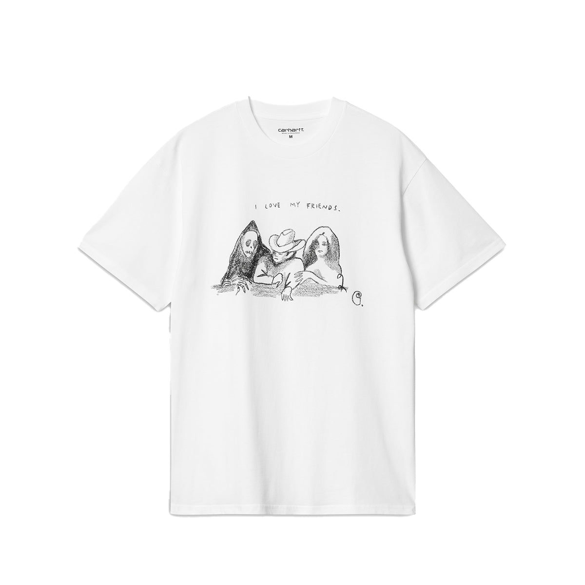 WIP Pepe Friends T-Shirt 'White/Black'