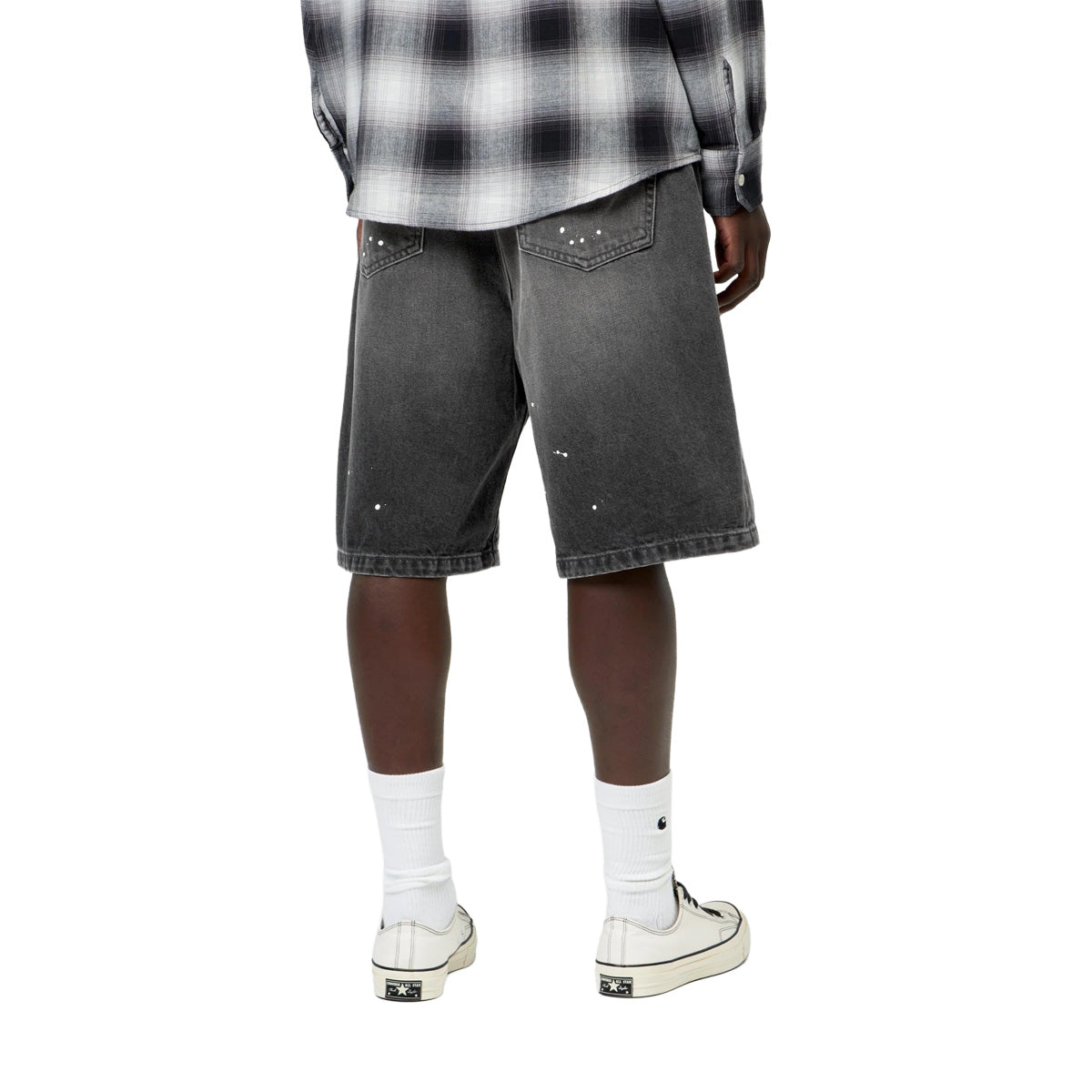 Landon Short 'Black destroy wash/splatter'