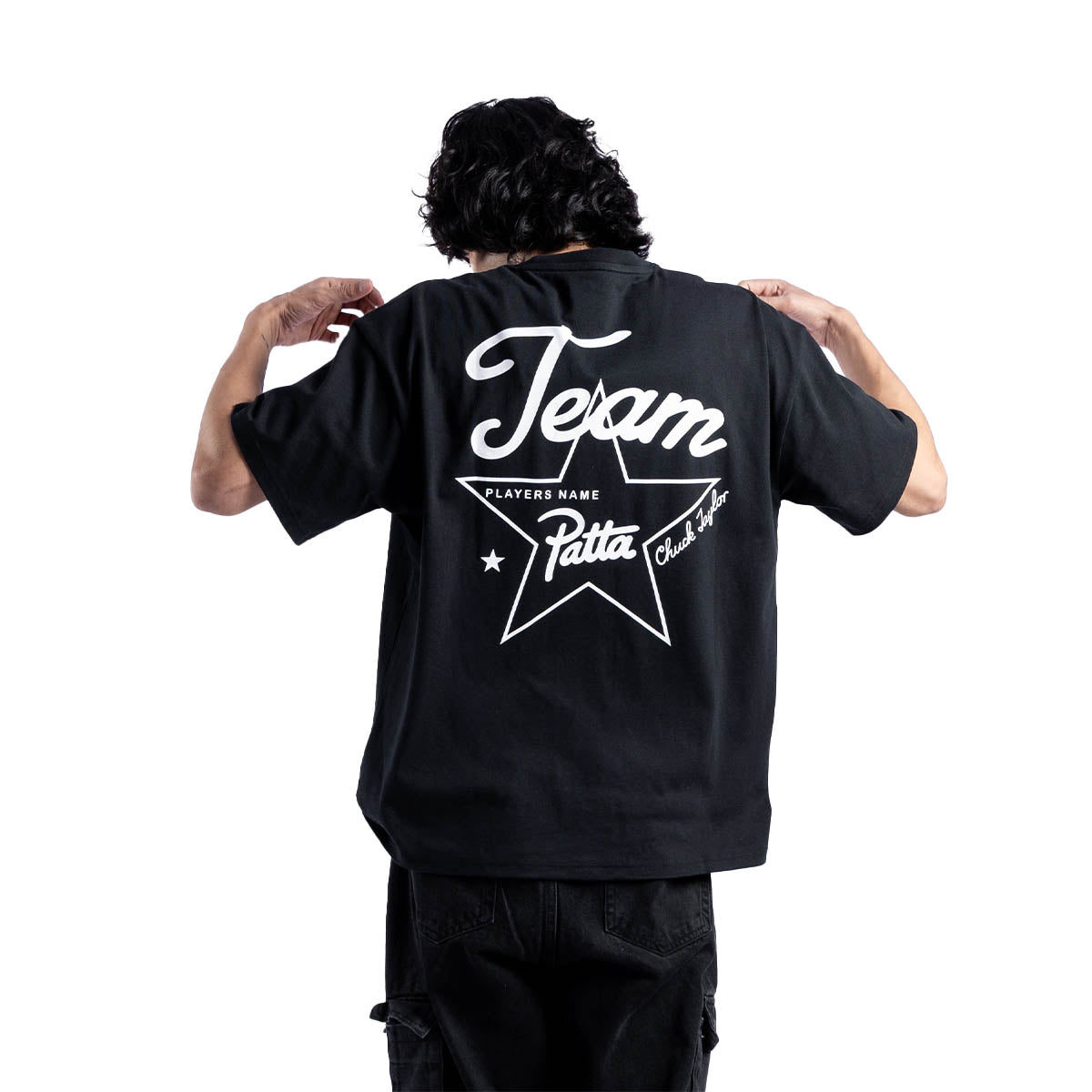 CONVERSE + PATTA ANNIVERSARY TEE 'BLACK'