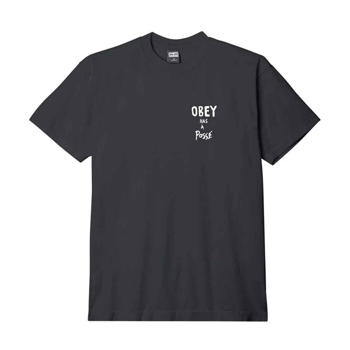 OBEY HAS A POSSE TEE 'VINTAGE BLACK'
