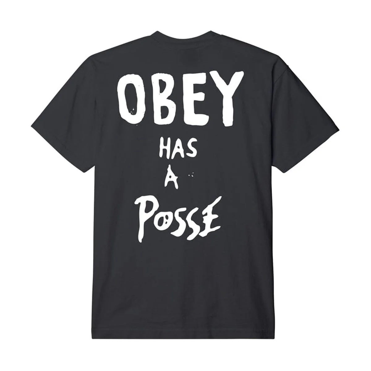 OBEY HAS A POSSE TEE 'VINTAGE BLACK'