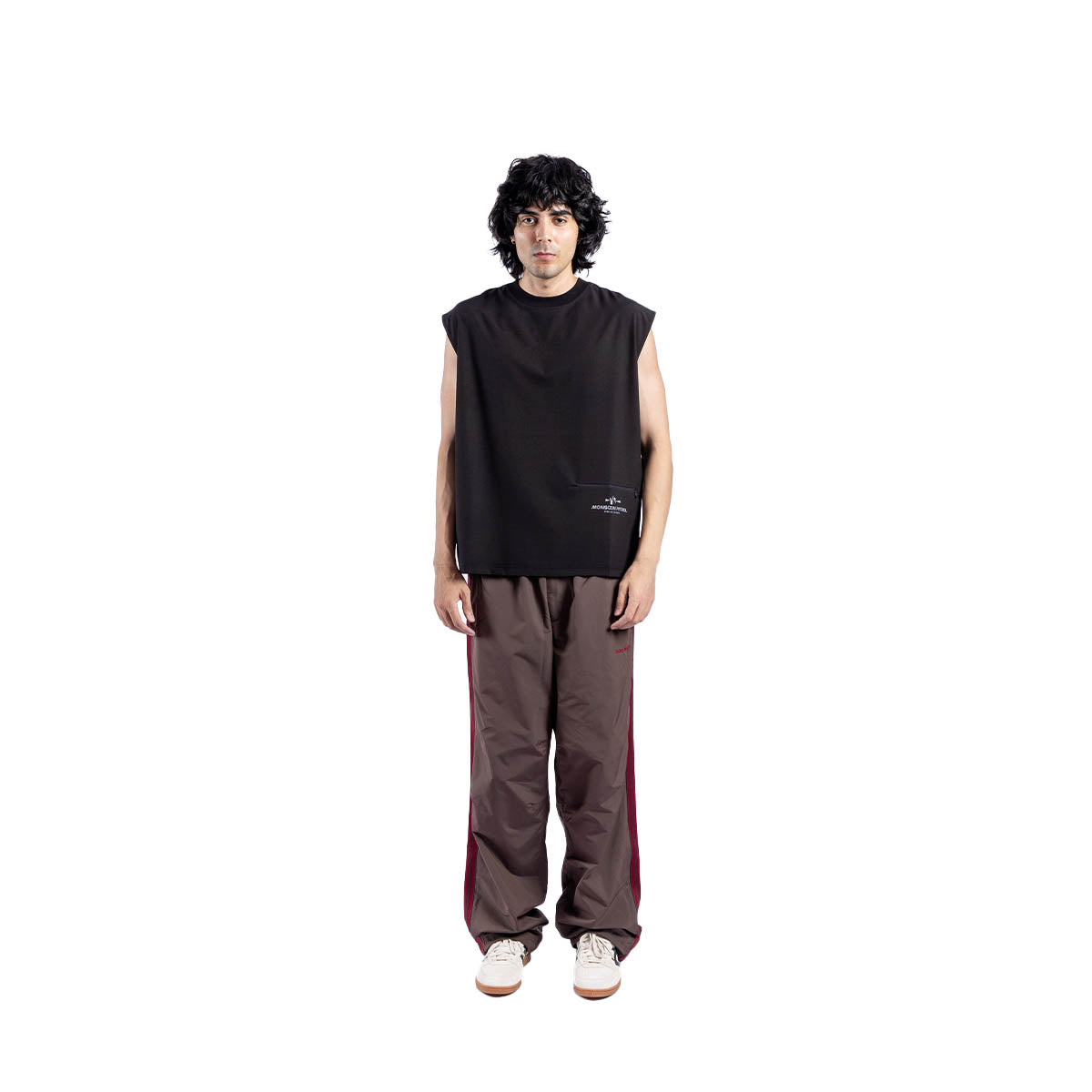 CF Double Sleeveless Tee 'Black'