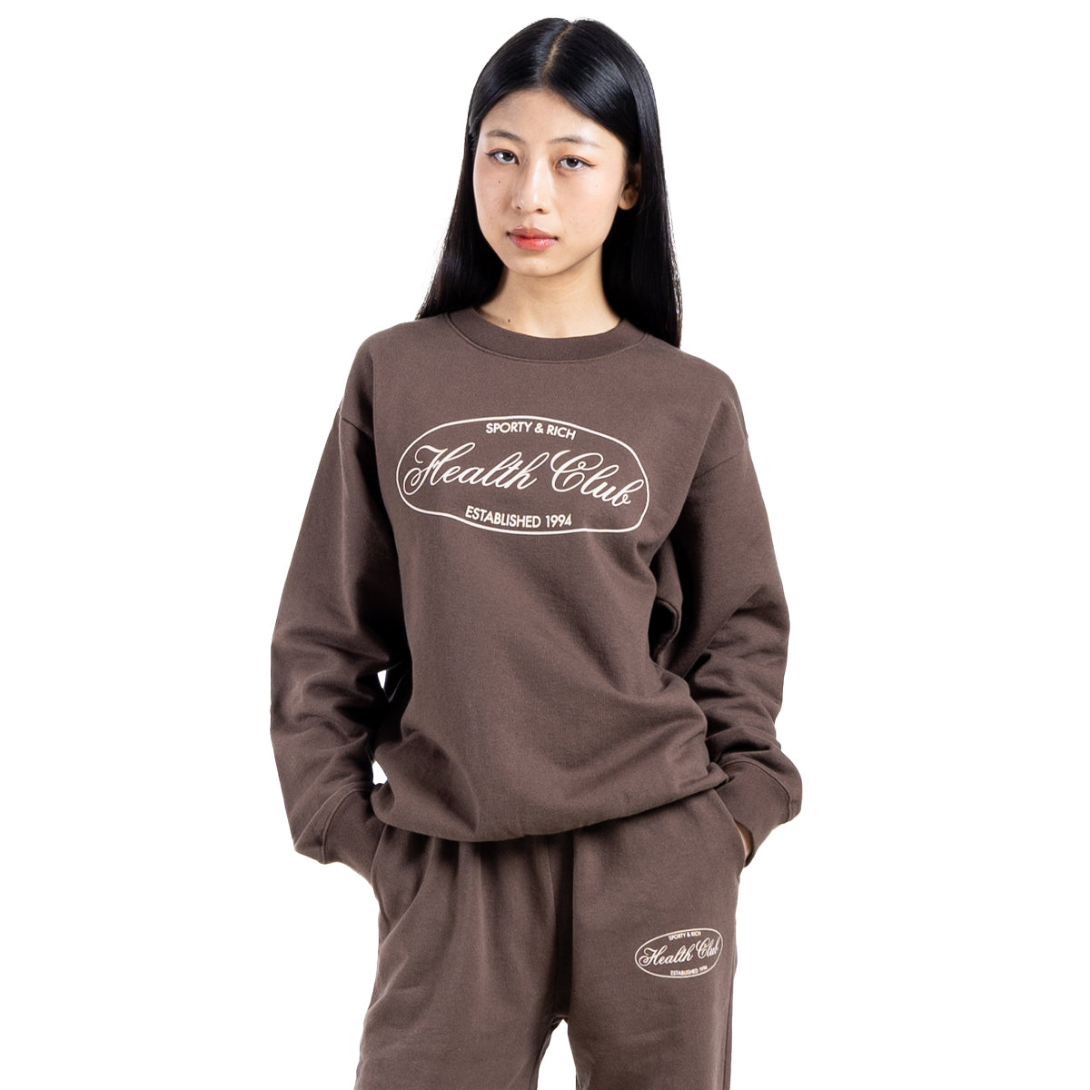 Oval Health Sweatshirt 'Chocolate'