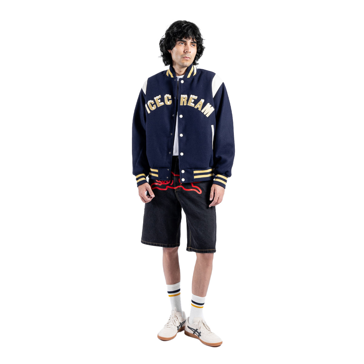 Drippy Varsity Jacket 'Navy'