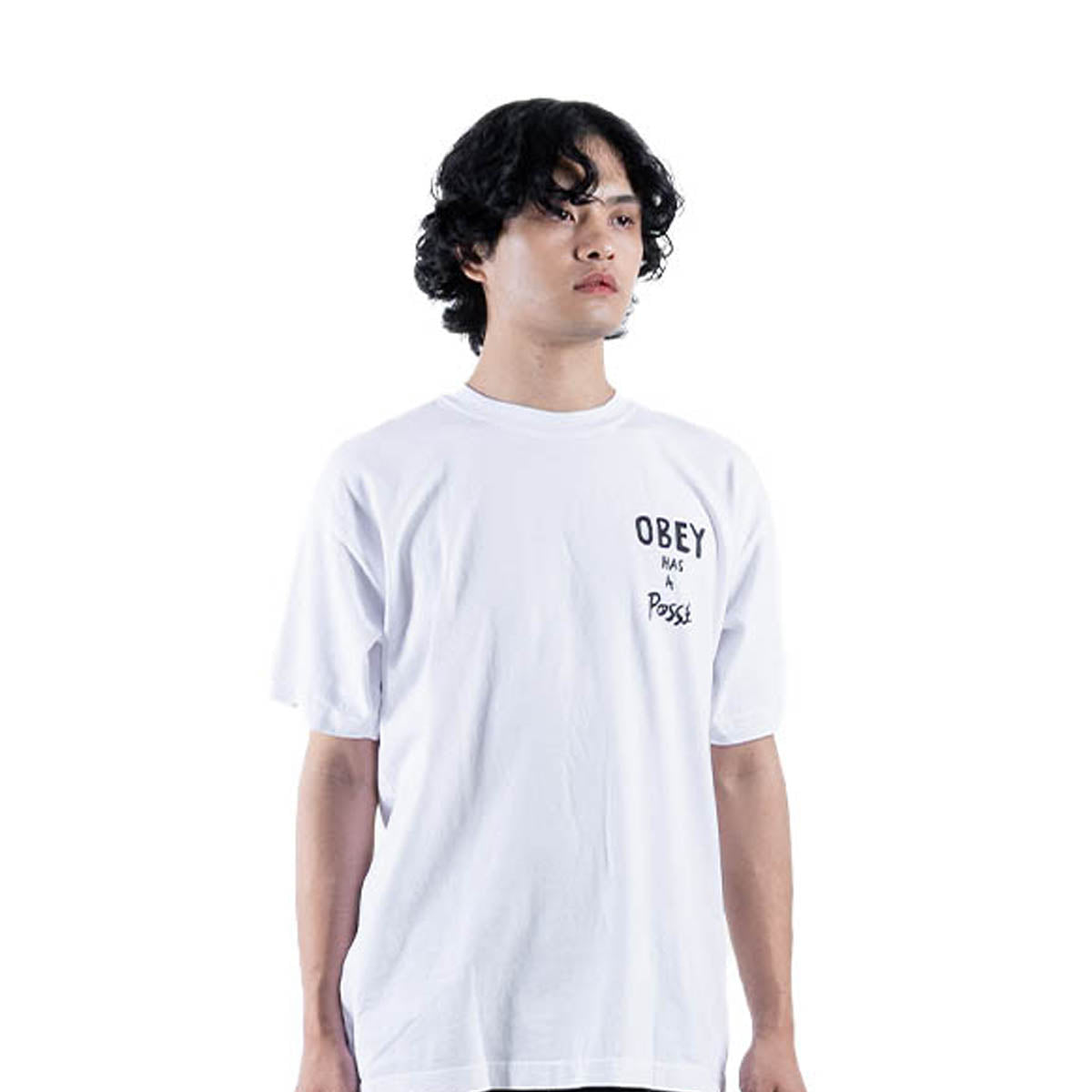 OBEY HAS A POSSE TEE 'WHITE'