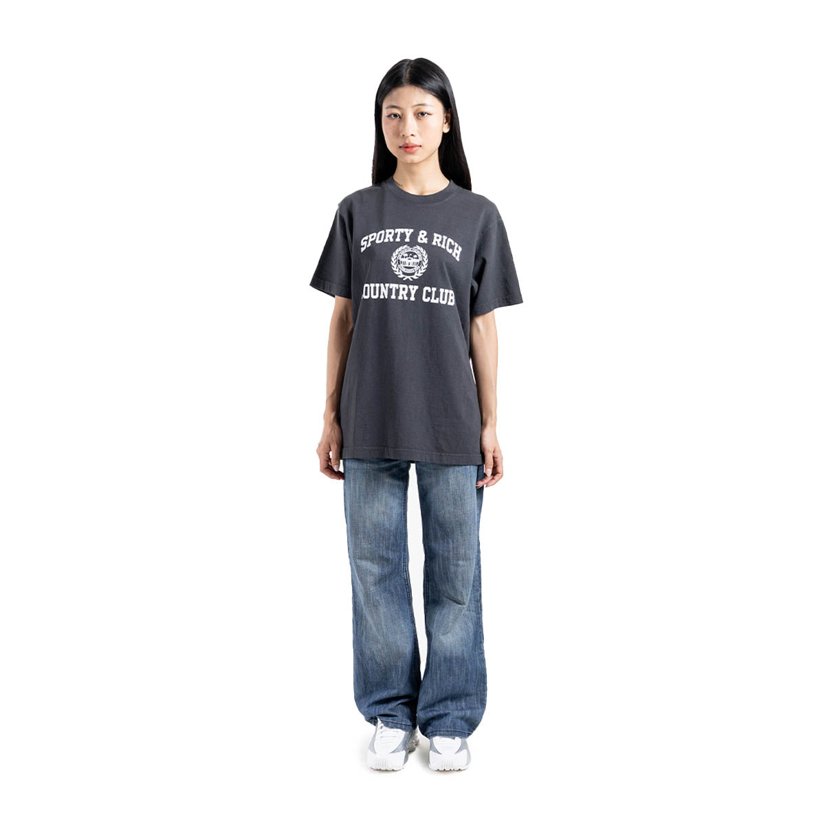 Varsity Crest Tee 'Faded Black'