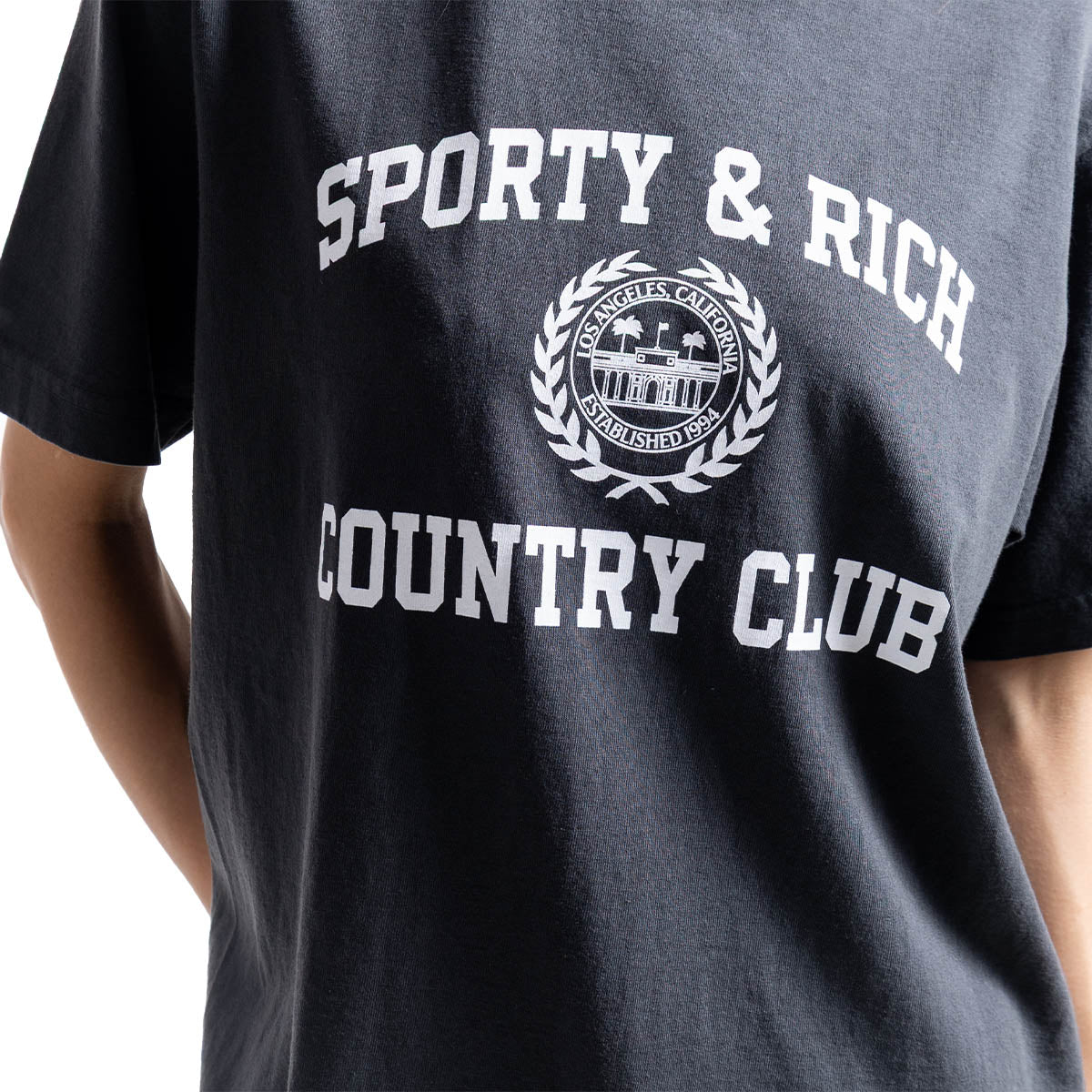 Varsity Crest Tee 'Faded Black'
