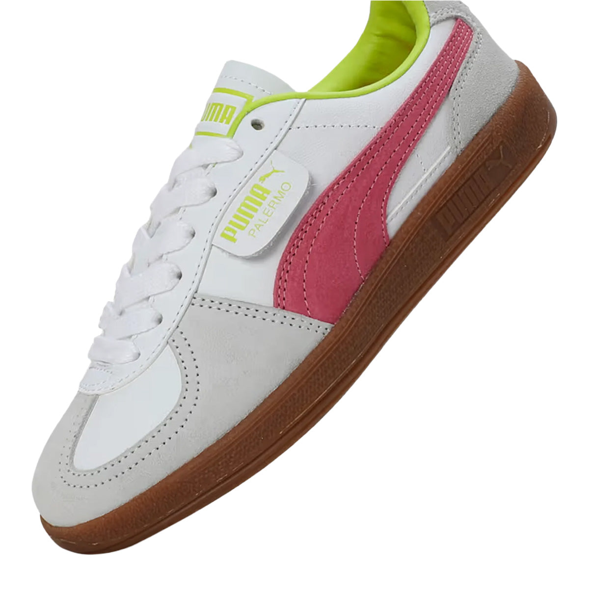 Palermo Lth Res 'White/Fluro Pink Pe'