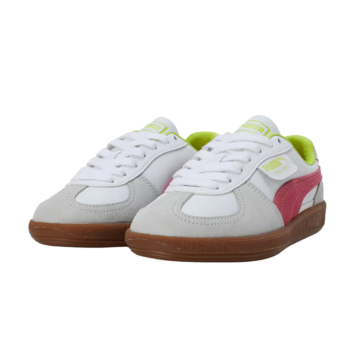 Palermo Lth Res 'White/Fluro Pink Pe'