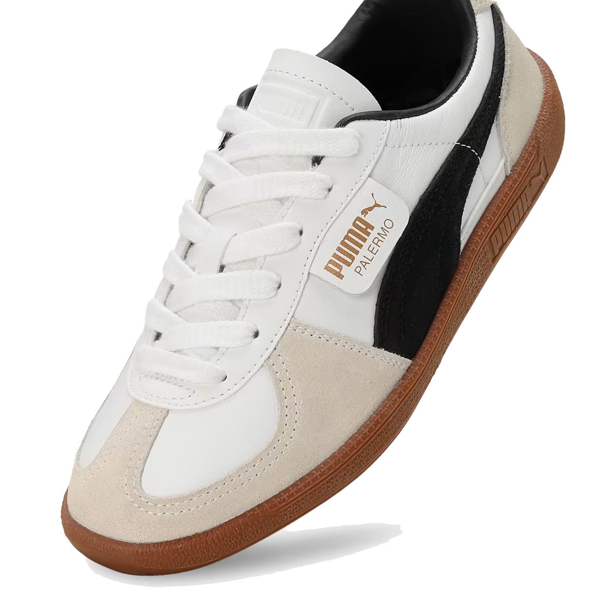 Palermo Lth Res 'White/Dark Indigo'