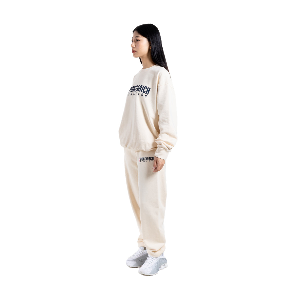Team Logo Sweatshirt 'Cream Navy'