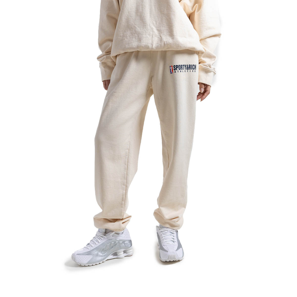 Team Logo Sweatpants 'Cream Navy'