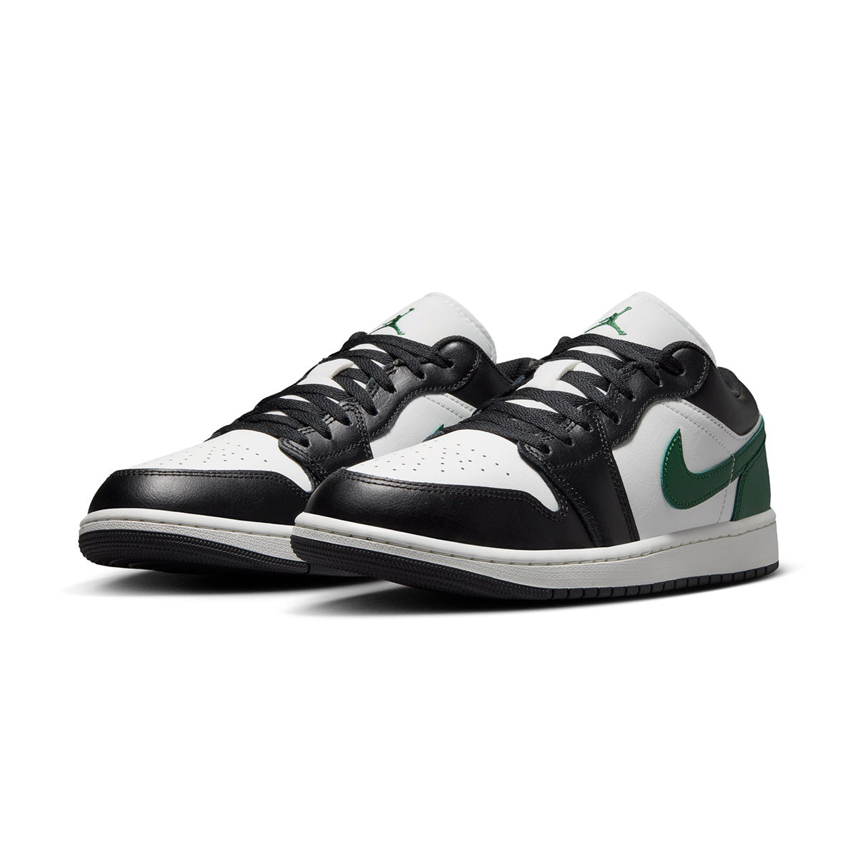 Air Jordan 1 Low 'BLACK/SUMMIT WHITE/GORGE GREEN'