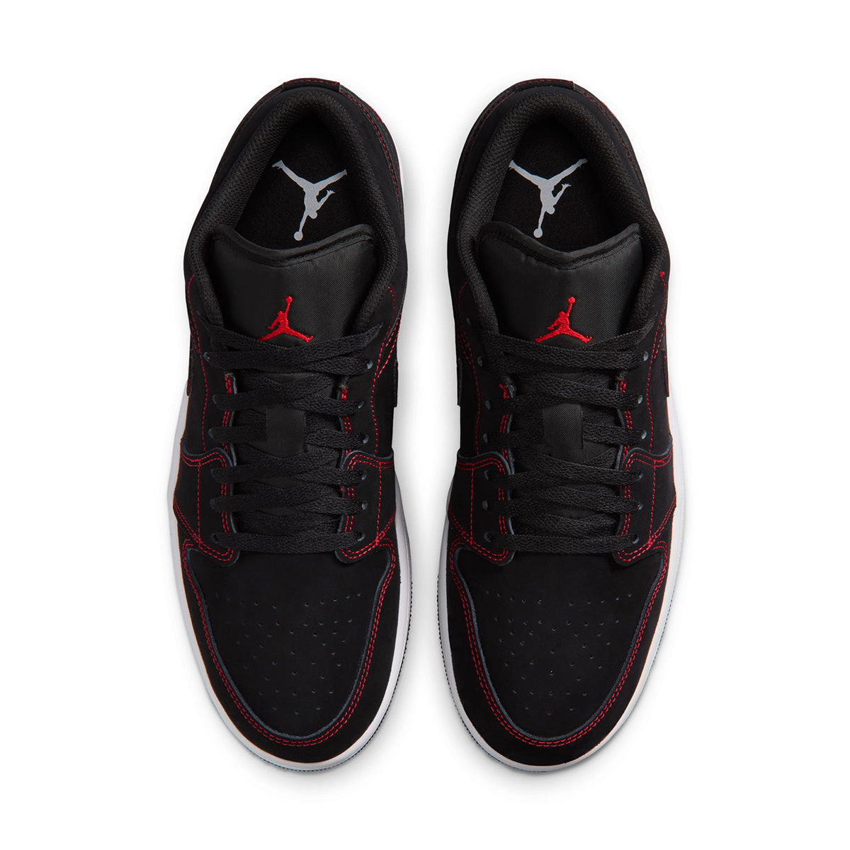 Air Jordan 1 Low 'BLACK/UNIVERSITY RED/WHITE'