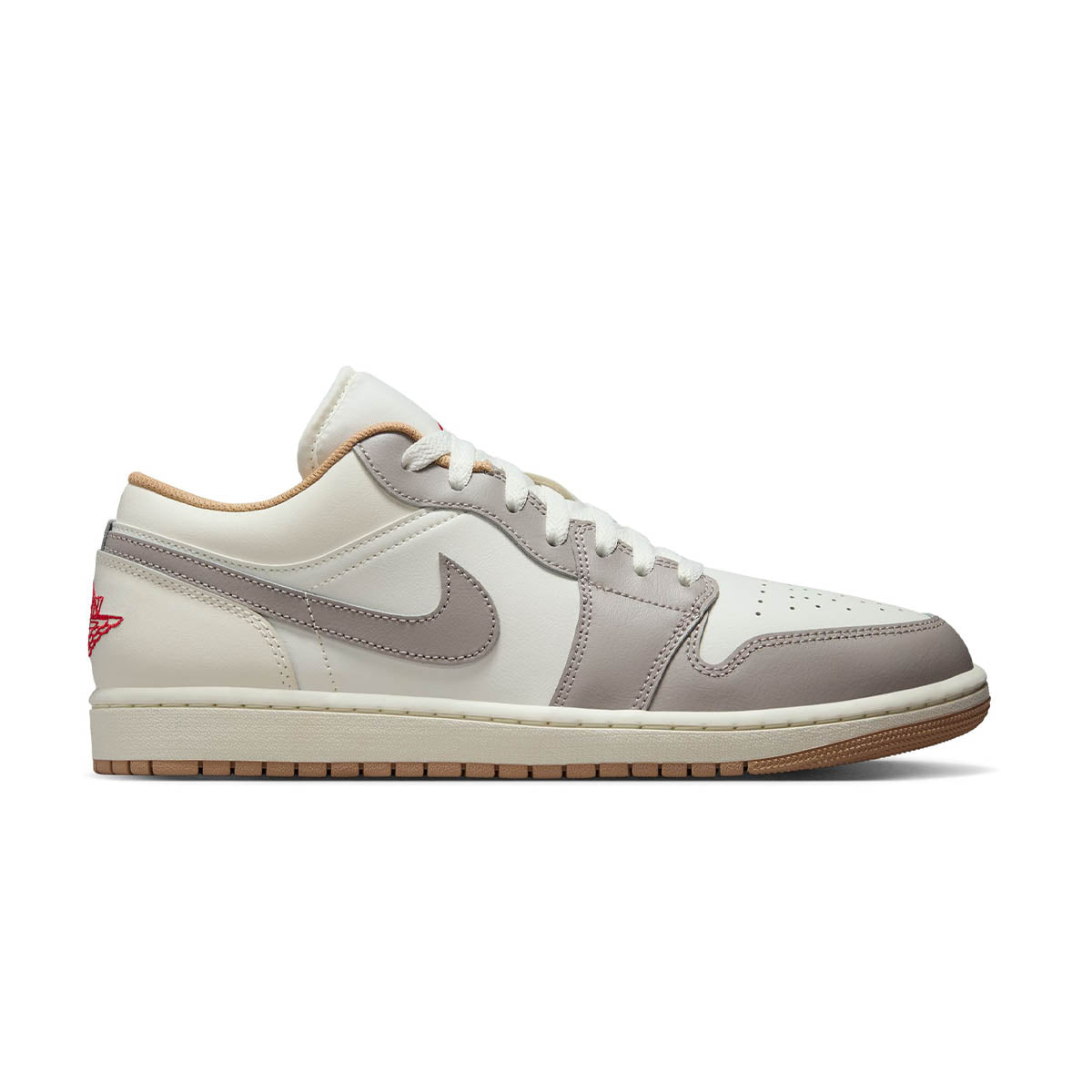 Air Jordan 1 Low 'Sail/College Grey/Hemp/Fire Red'