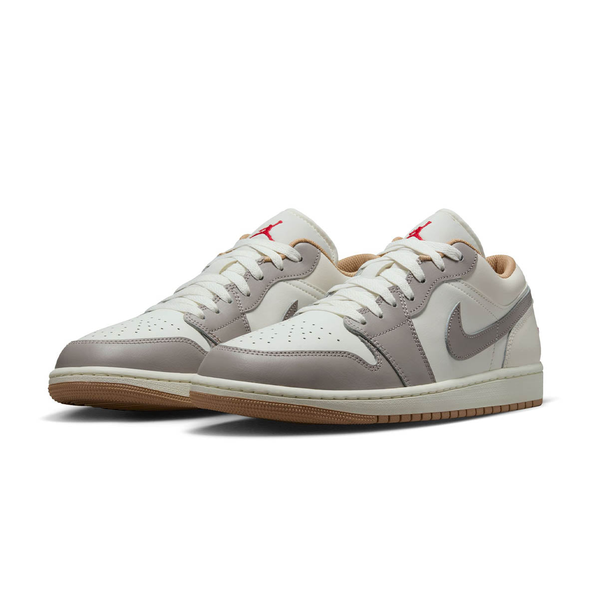 Air Jordan 1 Low 'Sail/College Grey/Hemp/Fire Red'