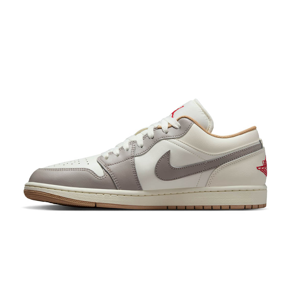 Air Jordan 1 Low 'Sail/College Grey/Hemp/Fire Red'