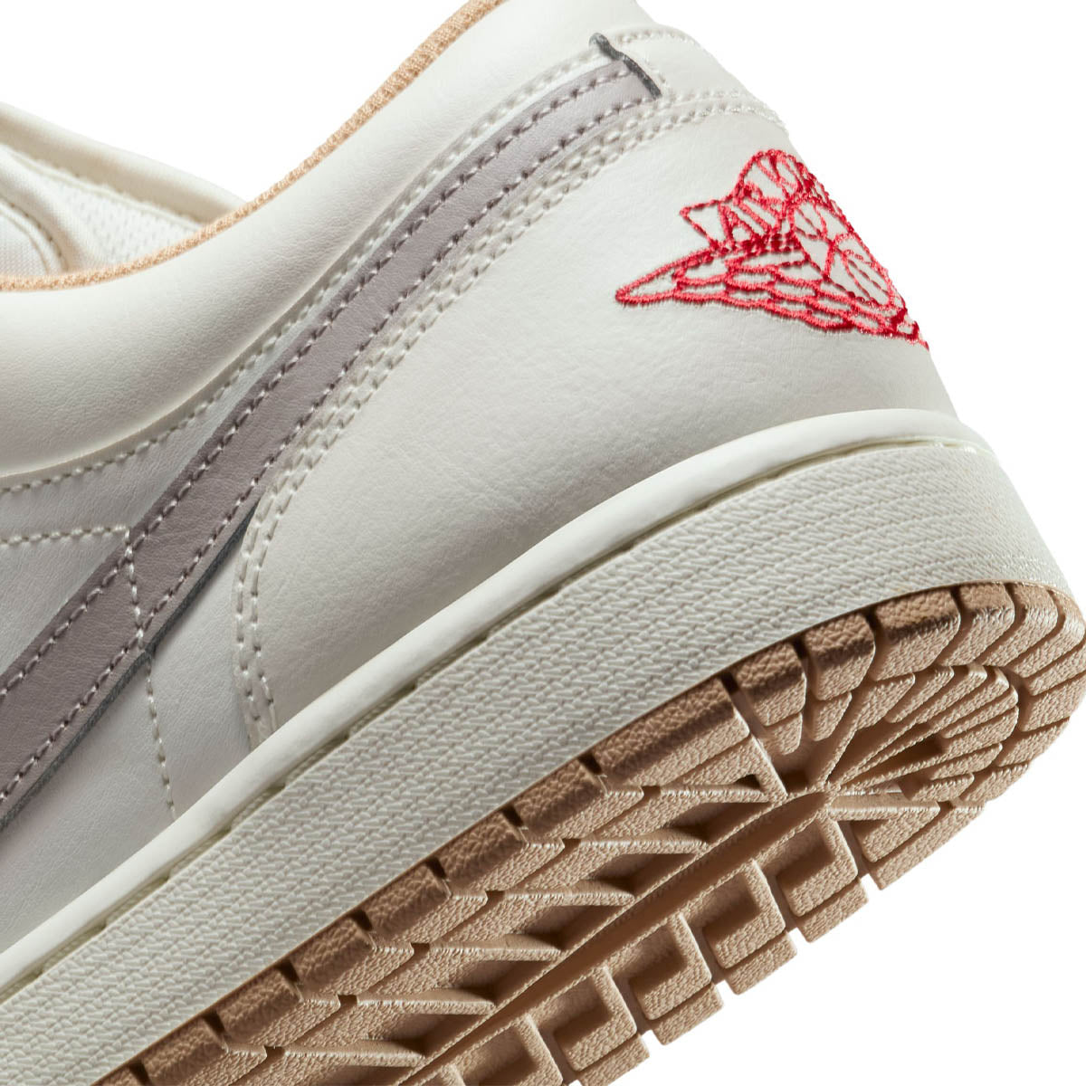 Air Jordan 1 Low 'Sail/College Grey/Hemp/Fire Red'