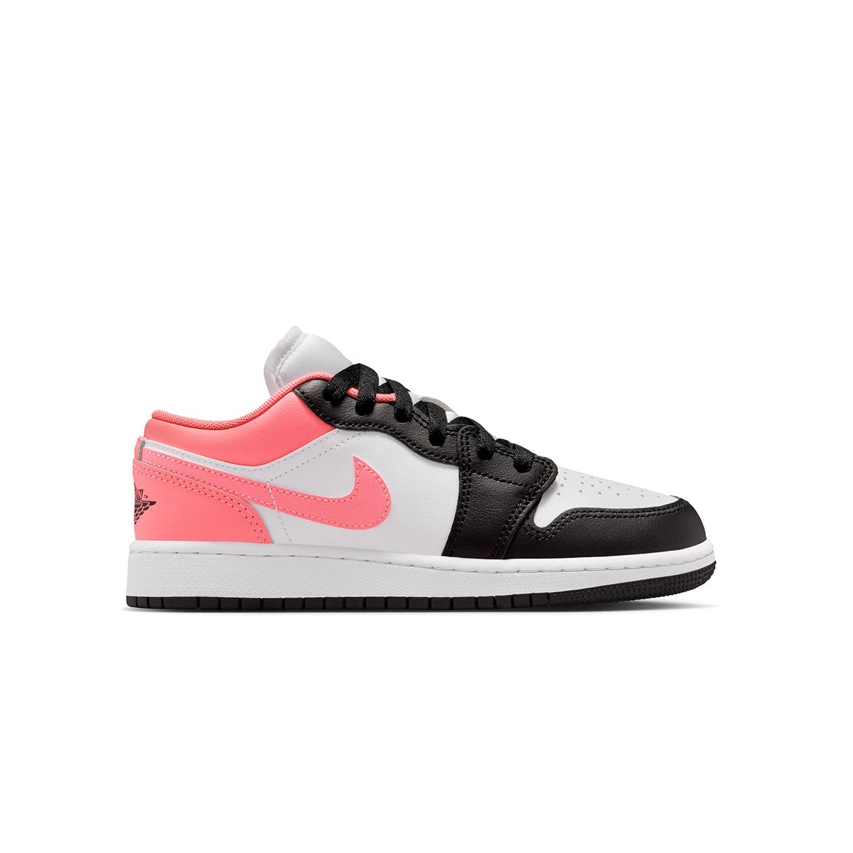 Air Jordan 1 Low GS 'BLACK/PINK GAZE-WHITE'