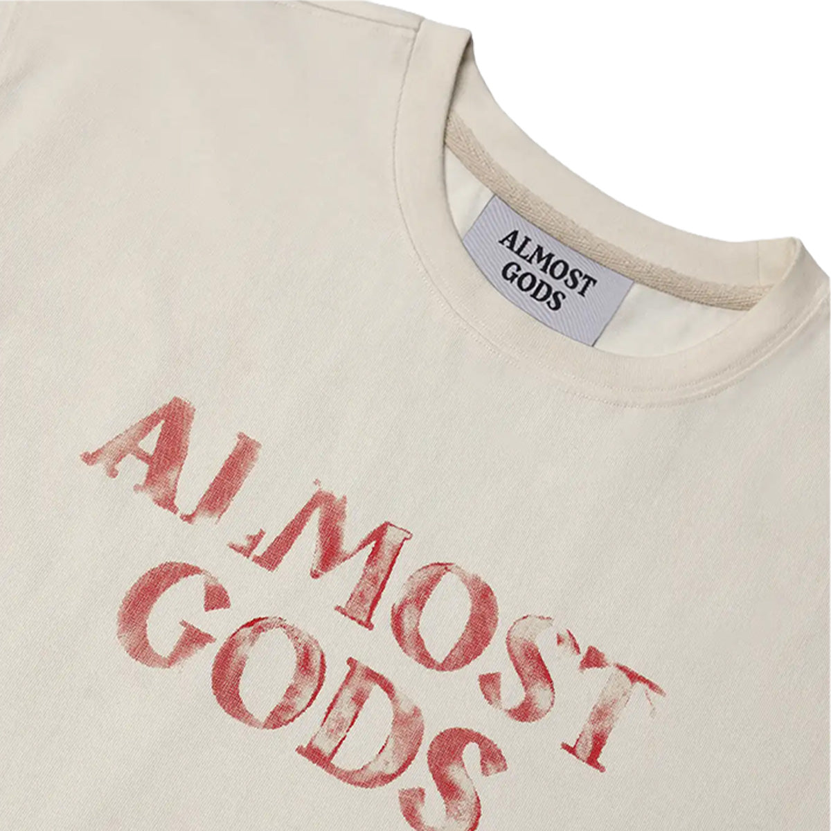 Logo Tee in Off White