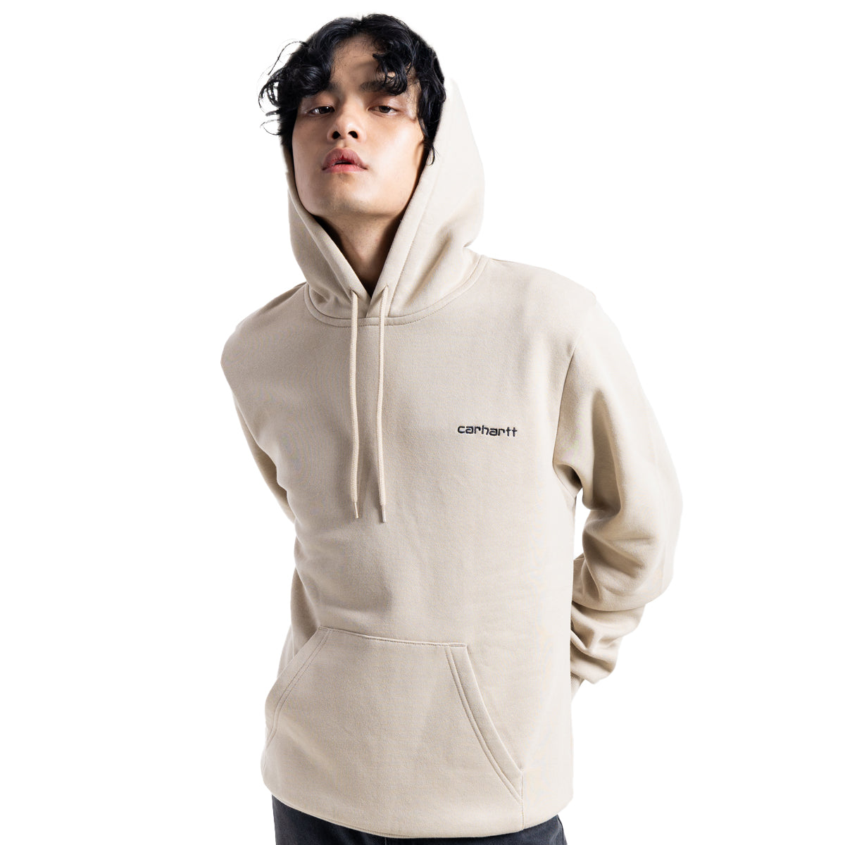 WIP Script Embroidery Hoodie 'Wall/Black'