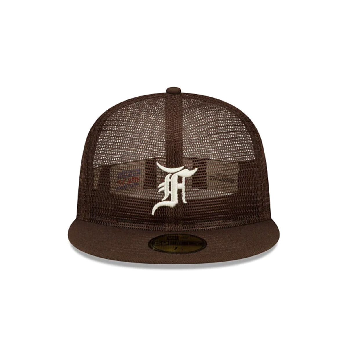 '+ Fear of God Essentials Full Mesh 59FIFTY Closed Brown