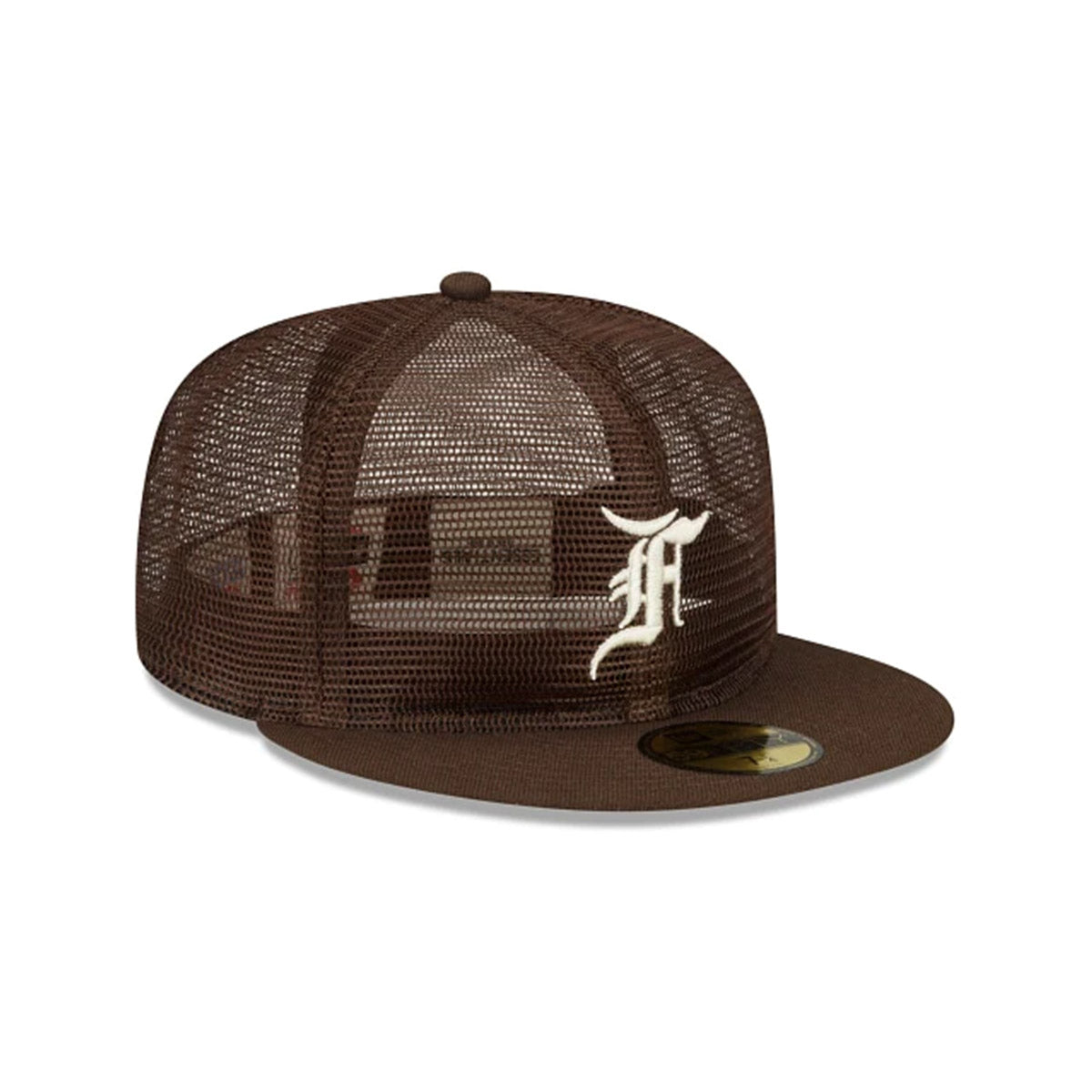 '+ Fear of God Essentials Full Mesh 59FIFTY Closed Brown