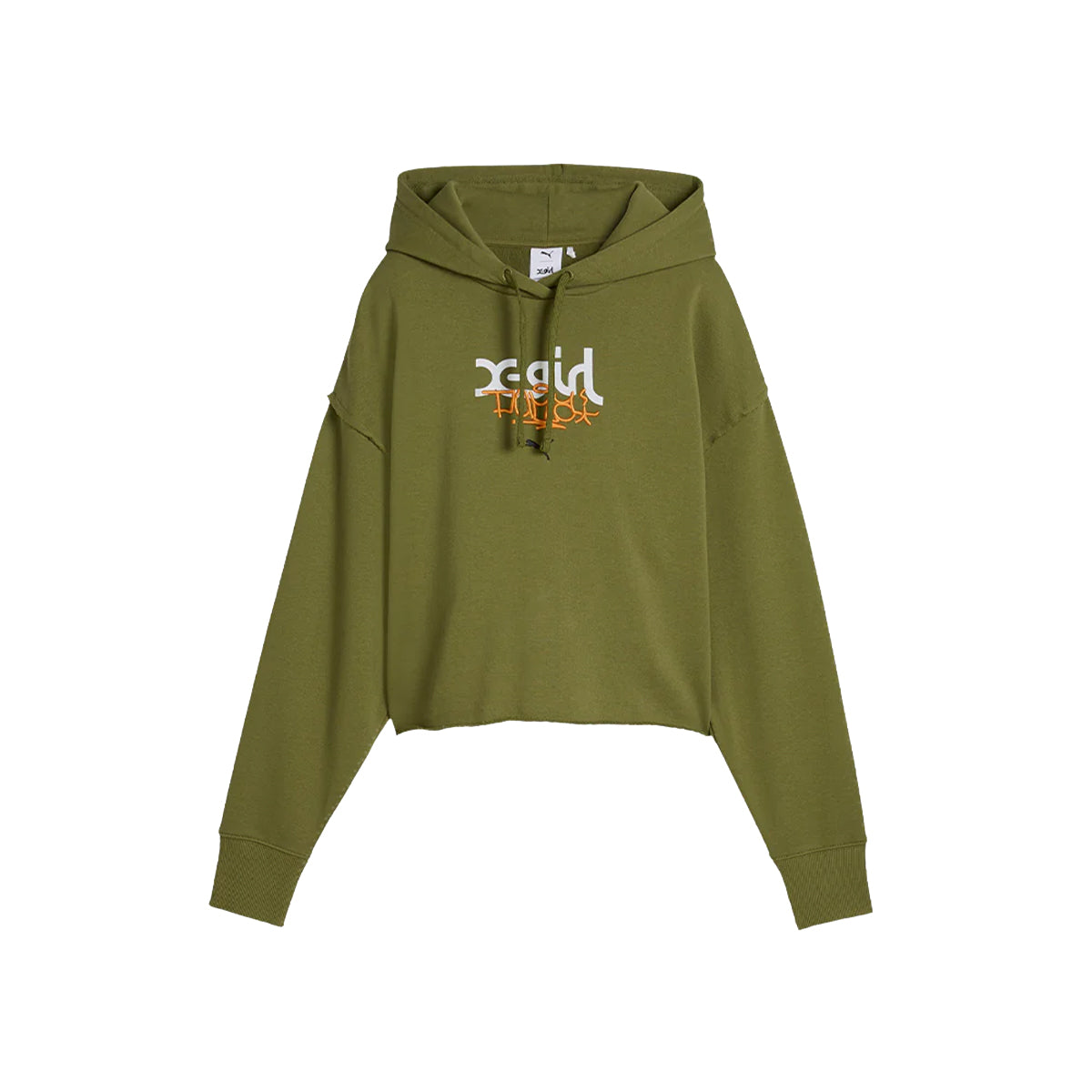 X- GIRL Graphic Hoodie 'Olive Green'