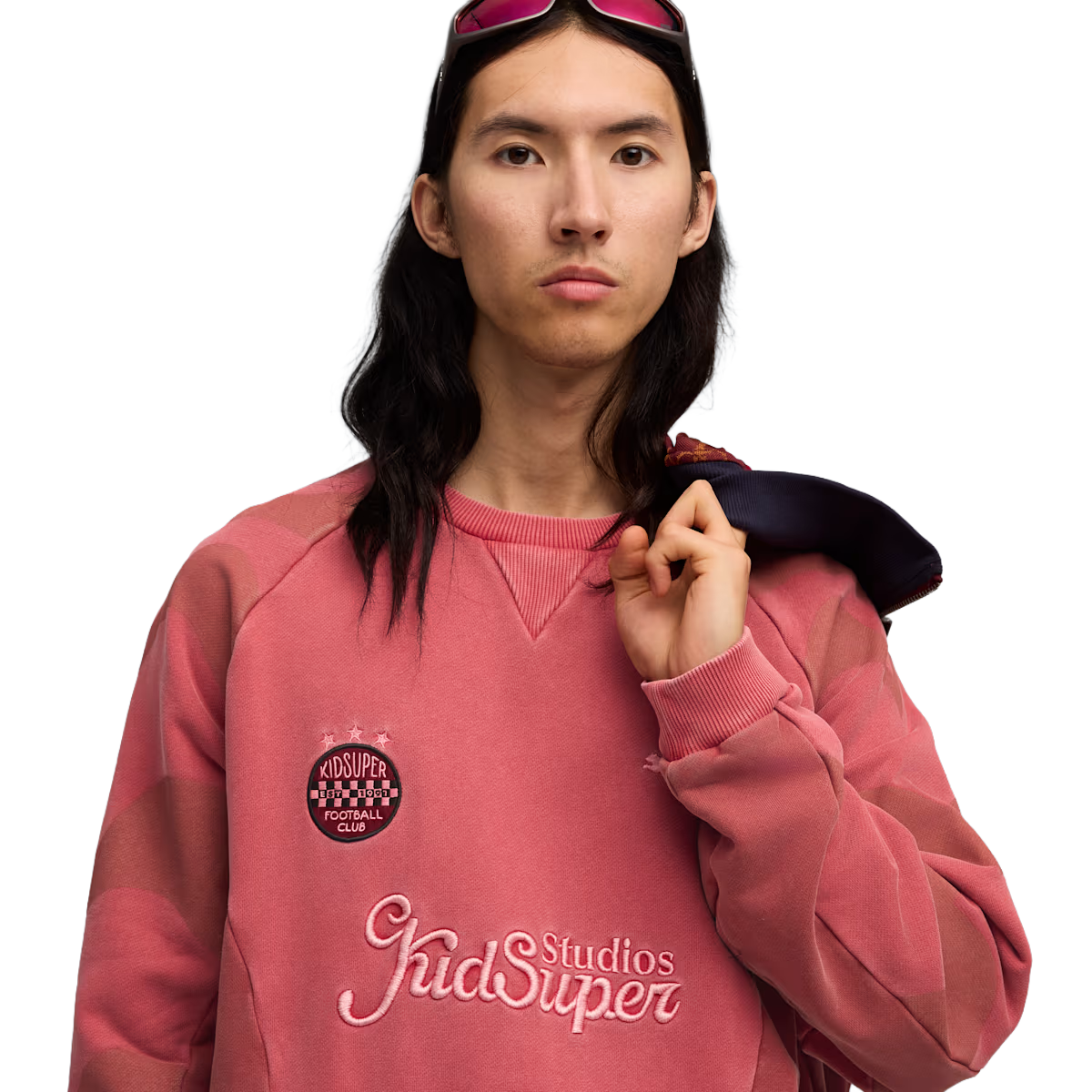 x KIDSUPER Crew 'Dark Crimson'