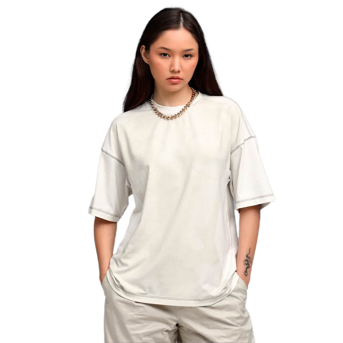 YONA AOP Tee 'White'