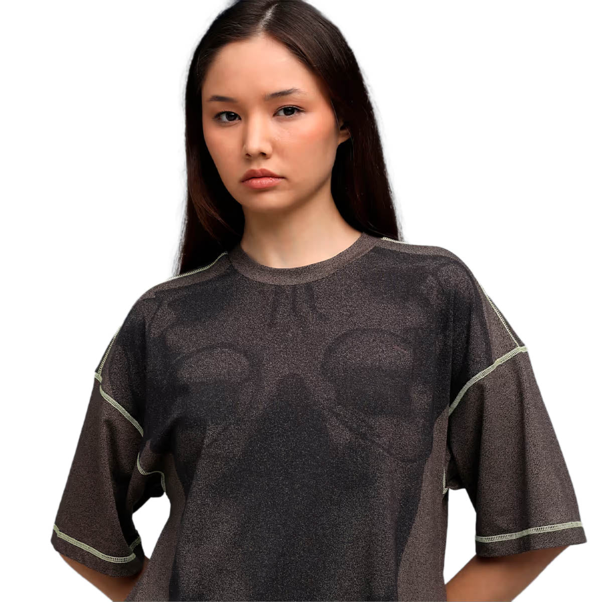 YONA AOP Tee 'Flat Bronze'