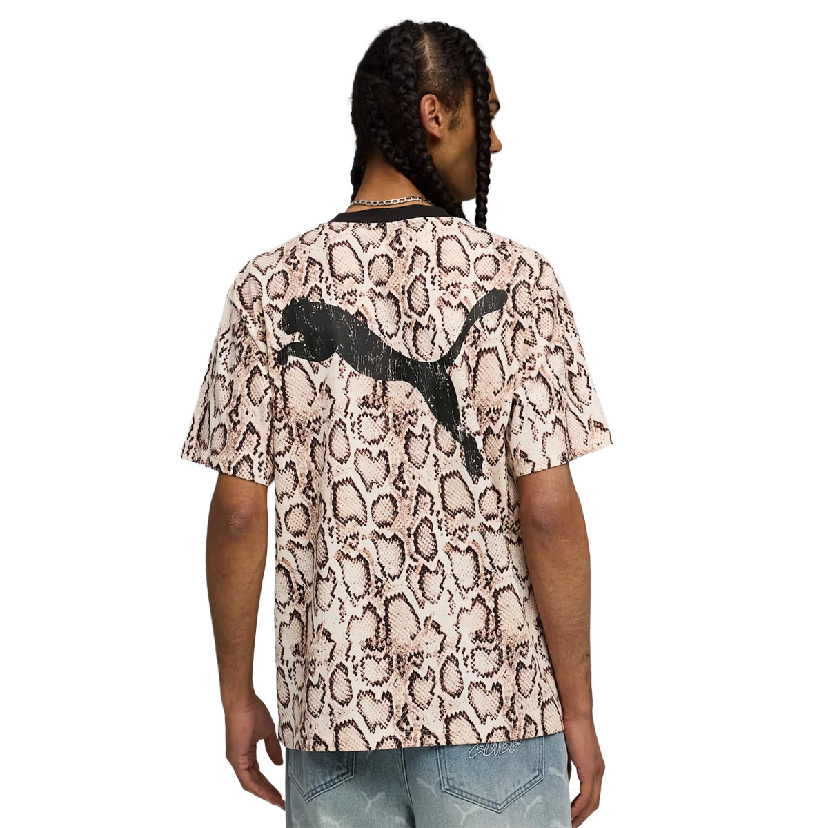 + ASAP ROCKY SNAKESKIN TEE 'FROSTED IVORY'