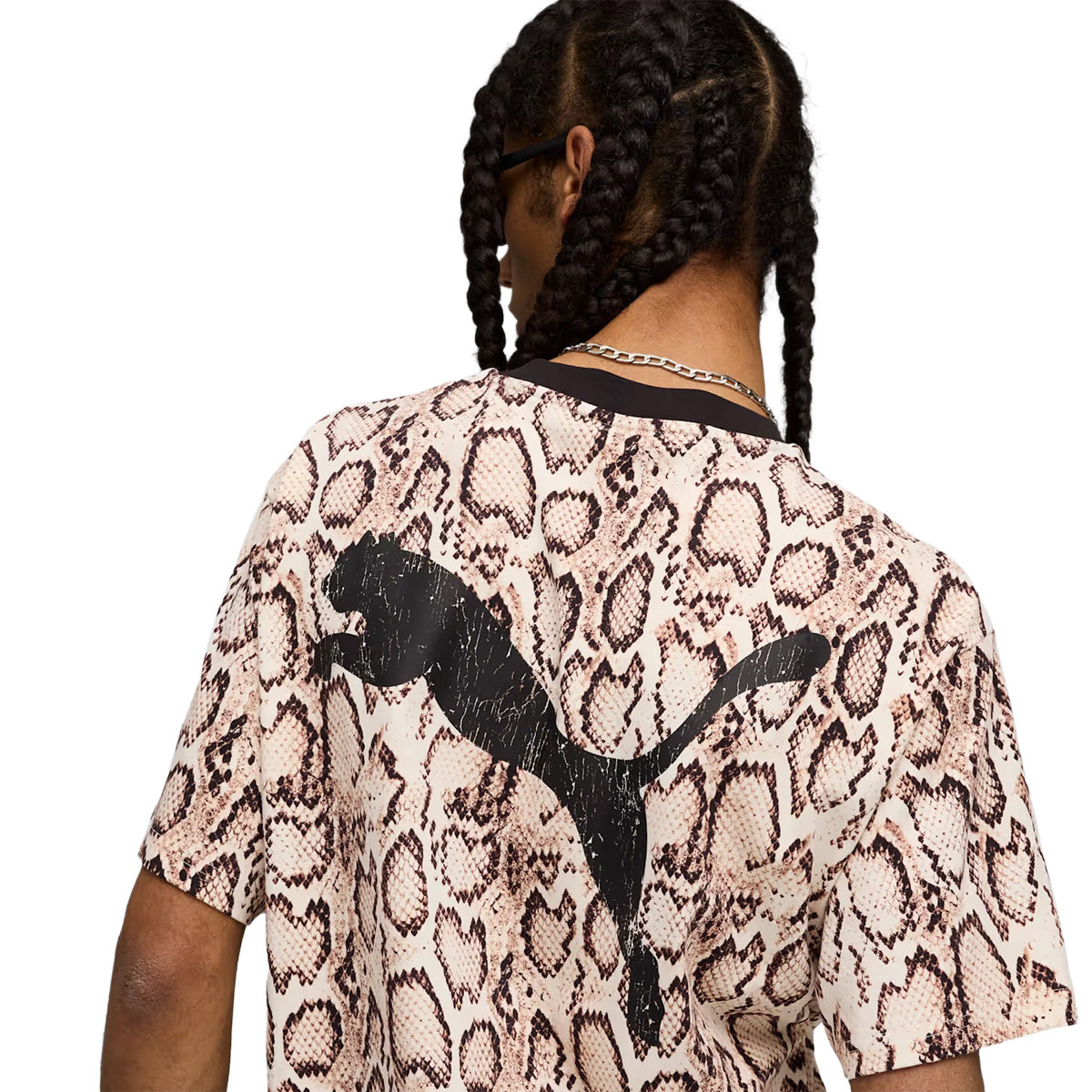 '+ ASAP ROCKY SNAKESKIN TEE 'FROSTED IVORY'