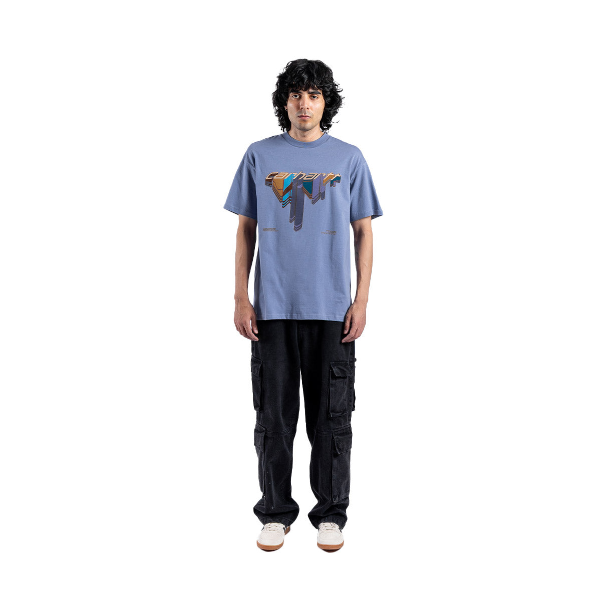 WIP Diagram Script T-Shirt 'Bay Blue'