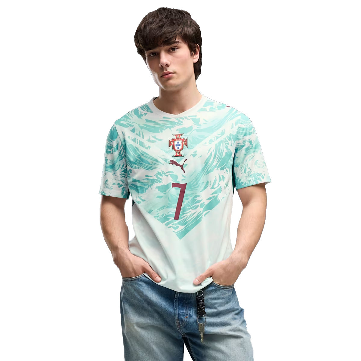 Portugal 2026 Away Jersey Player 'White/Green Lagoon'