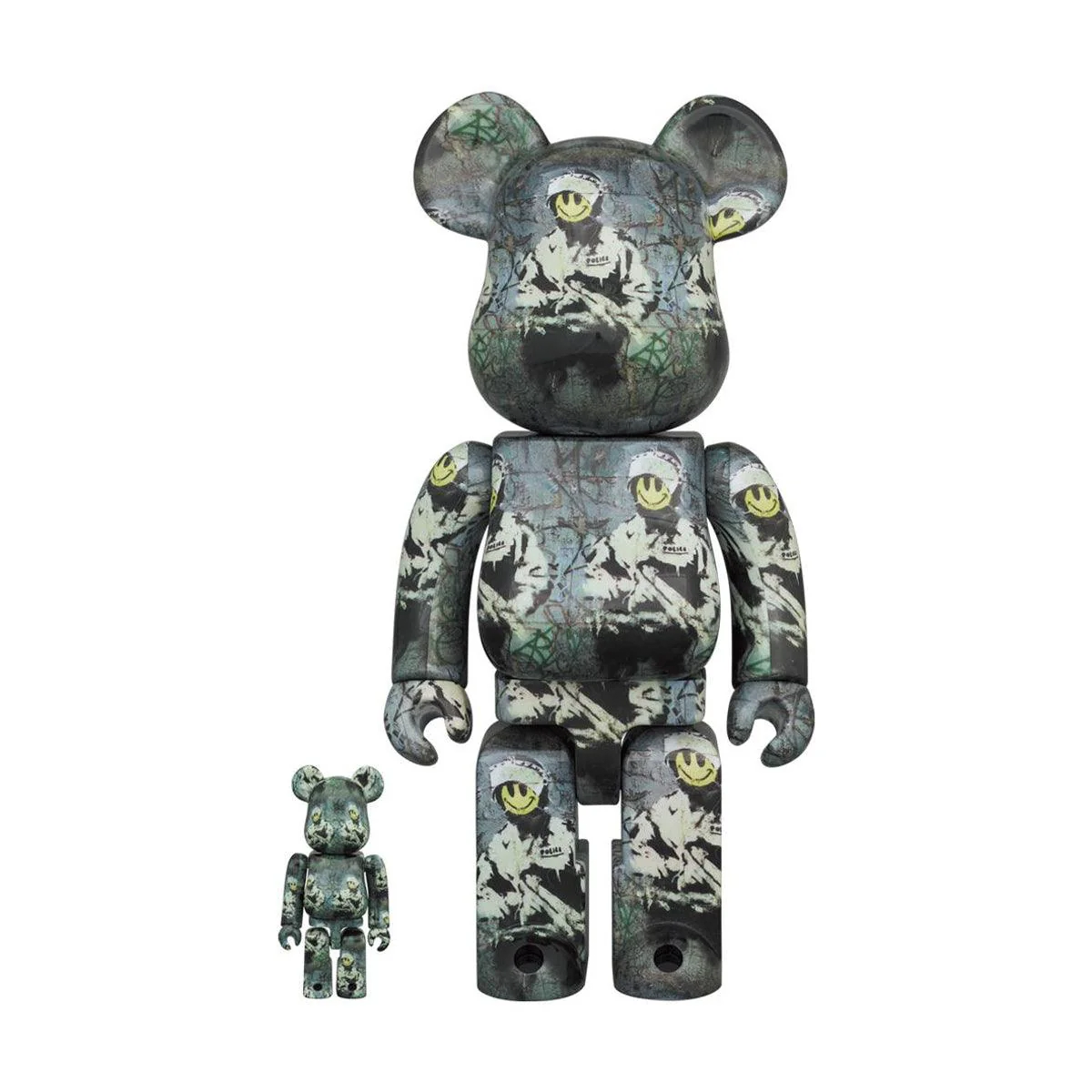 BRANDALISM Be@rbrick 100% + 400% 'Riot Cop'