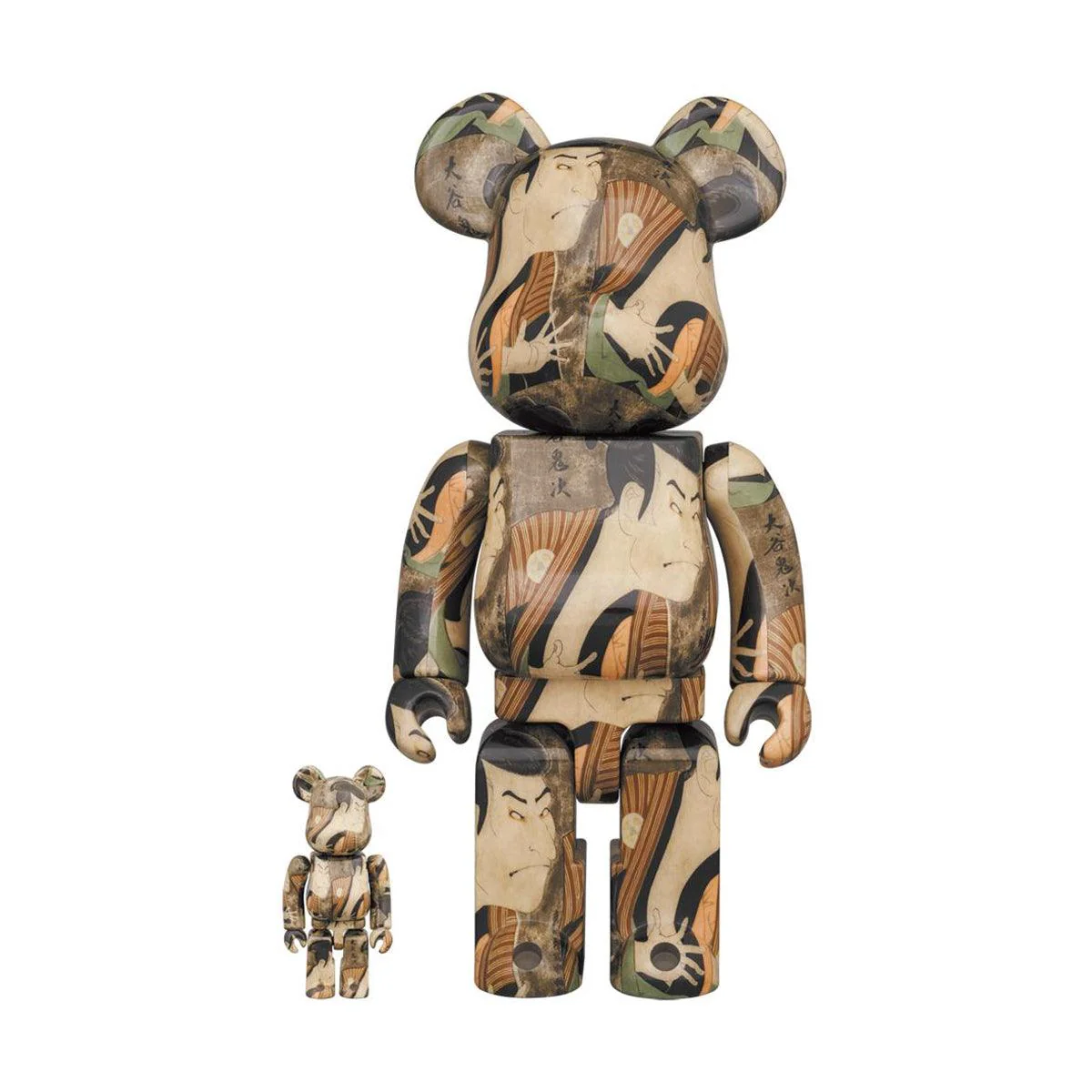 Toshusai Sharaku Be@rbrick 100% + 400% 'Kabuki Actor ?tani Oniji III as Yakko Edobei'
