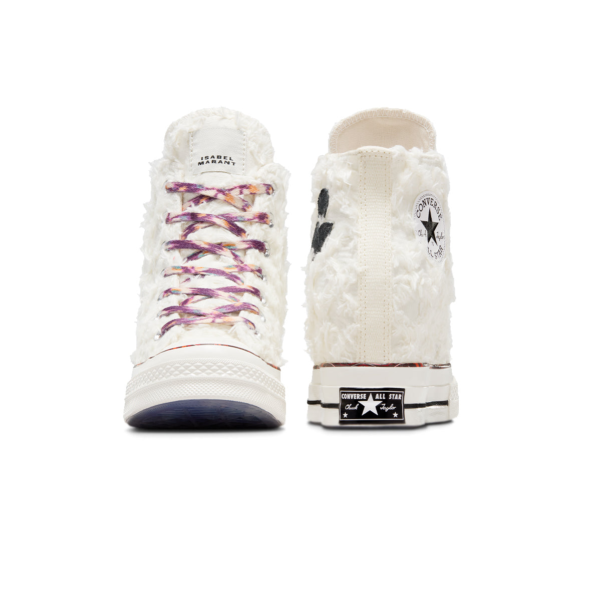 '+ ISABEL MARANT CHUCK 70 WEDGE HIGH 'VANILLA WHITE/BLACK-RED'