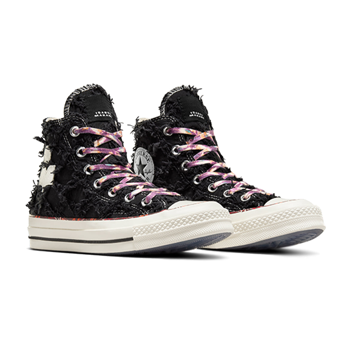 X ISABEL MARANT CHUCK 70 HIGH 'RAVEN/EGRET-RED'