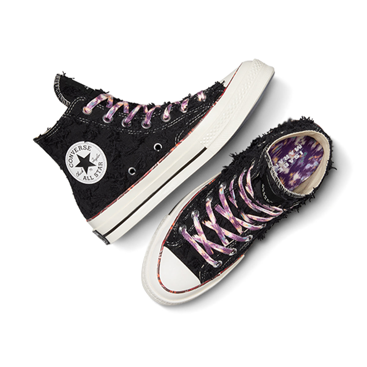 X ISABEL MARANT CHUCK 70 HIGH 'RAVEN/EGRET-RED'