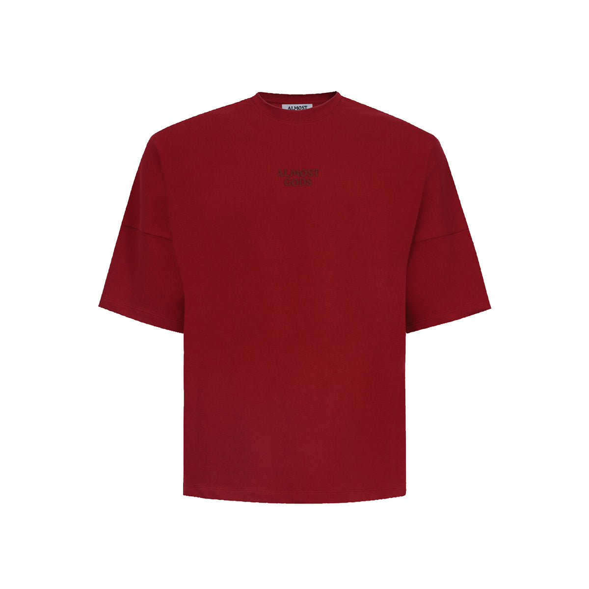 ALMOST GODS LOGO TEE IN RED