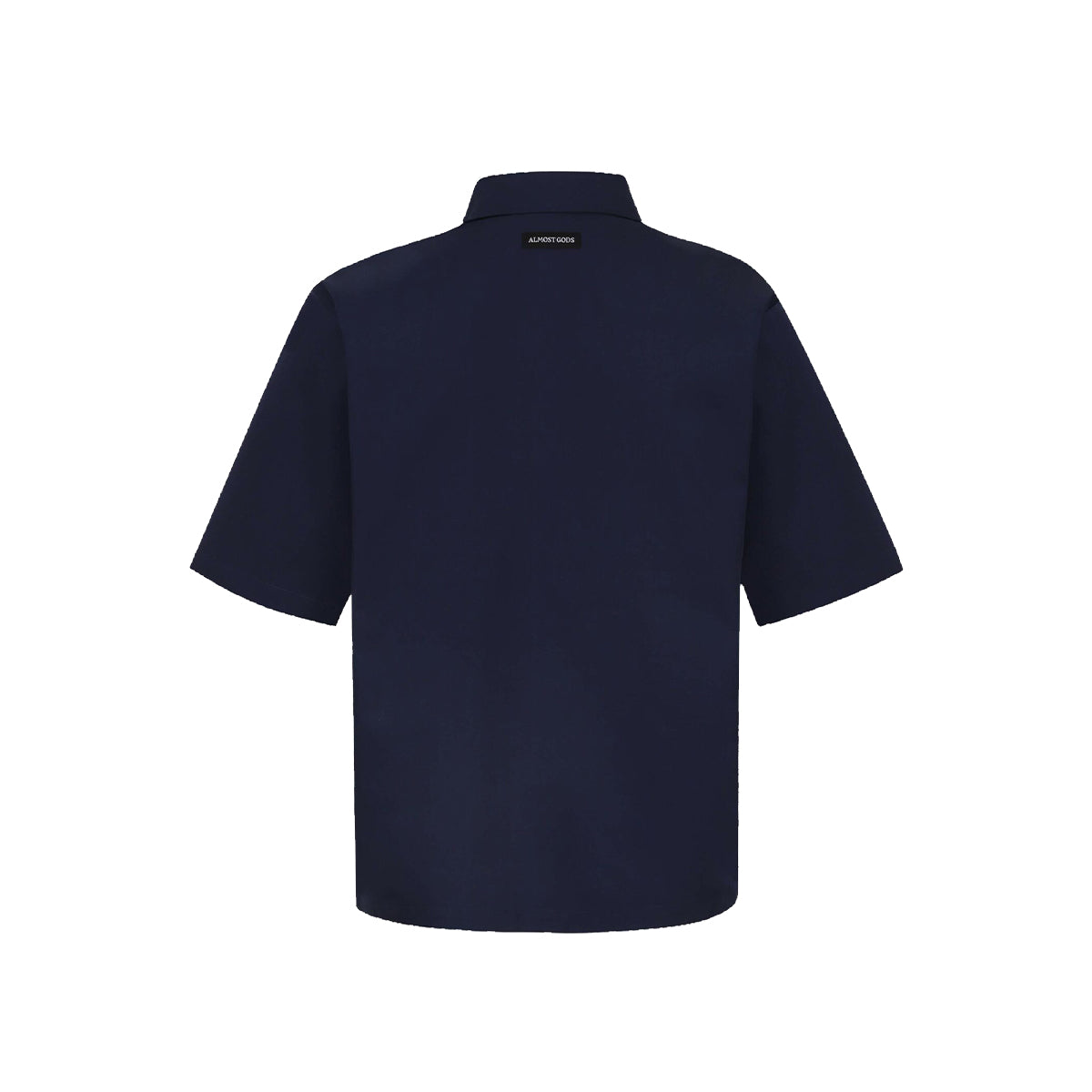 ALPHA CROSS SPRAY PAINT SHIRT IN NAVY