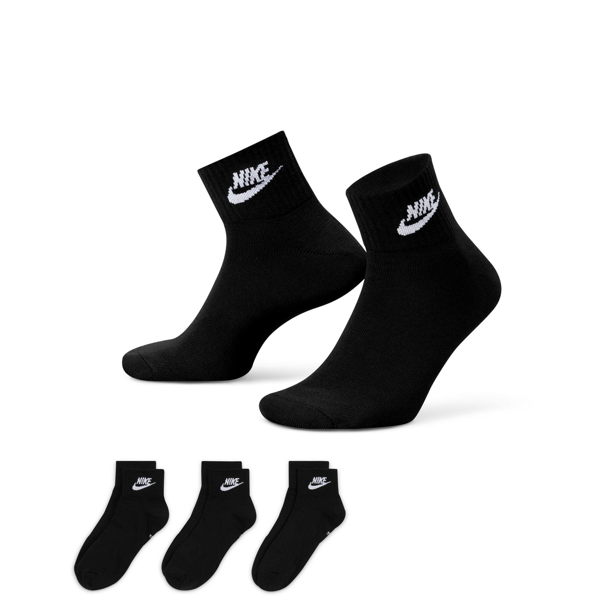 Everyday essential ankle socks 'Black/White'