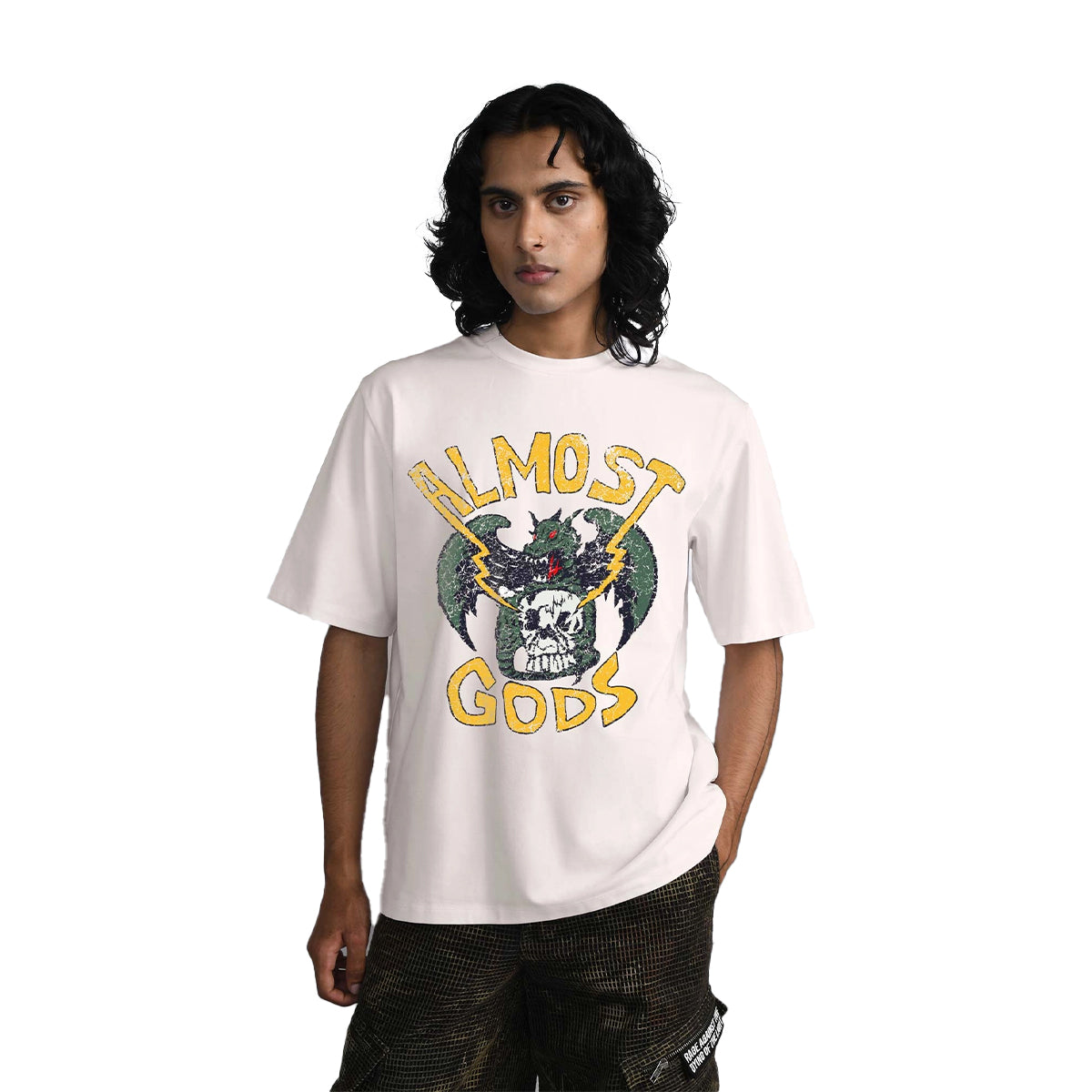 Almost Gods Recon Tee in Off White