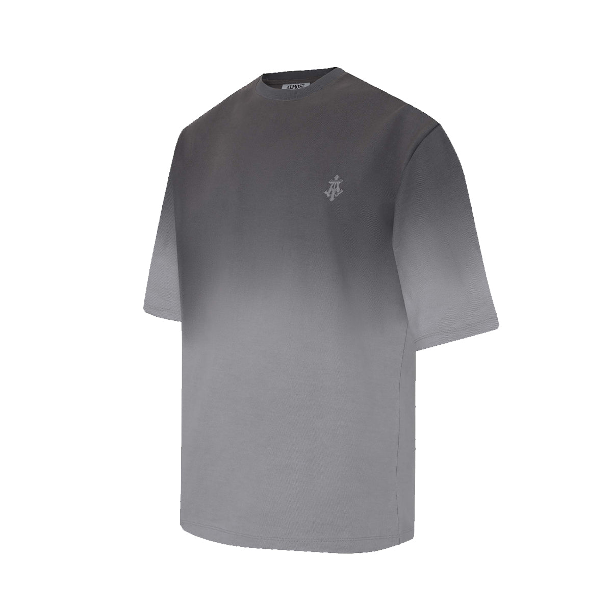 Alpha Cross Tee in Dip-Dye 'Grey'