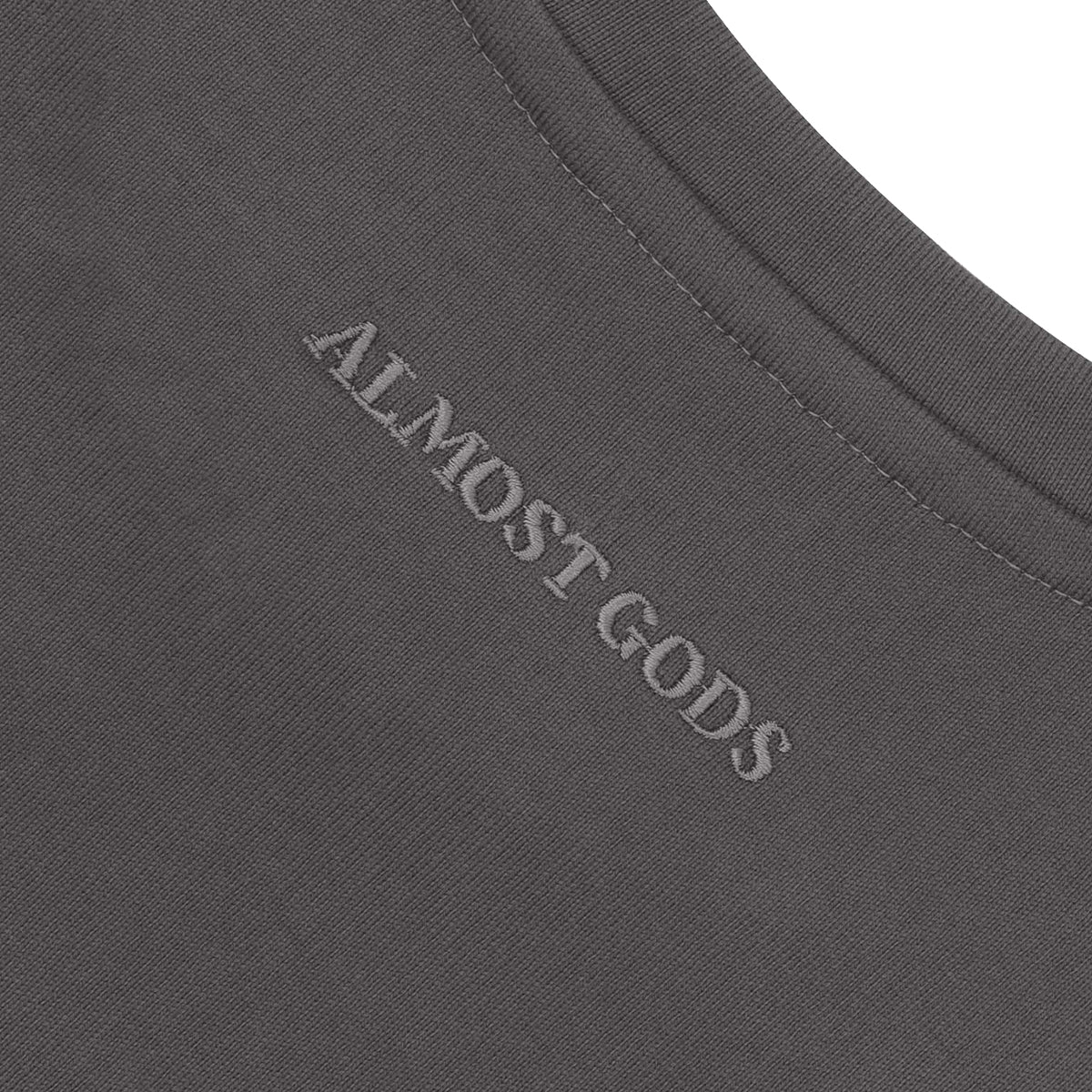 Alpha Cross Tee in Dip-Dye 'Grey'