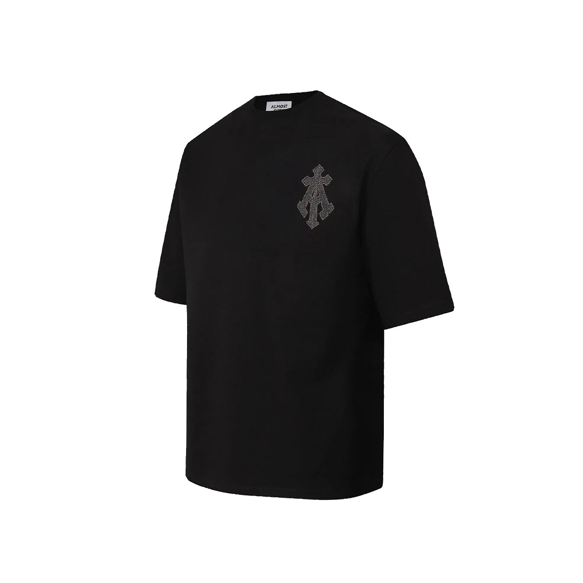 Alpha Cross Tee in Zari Embroidery