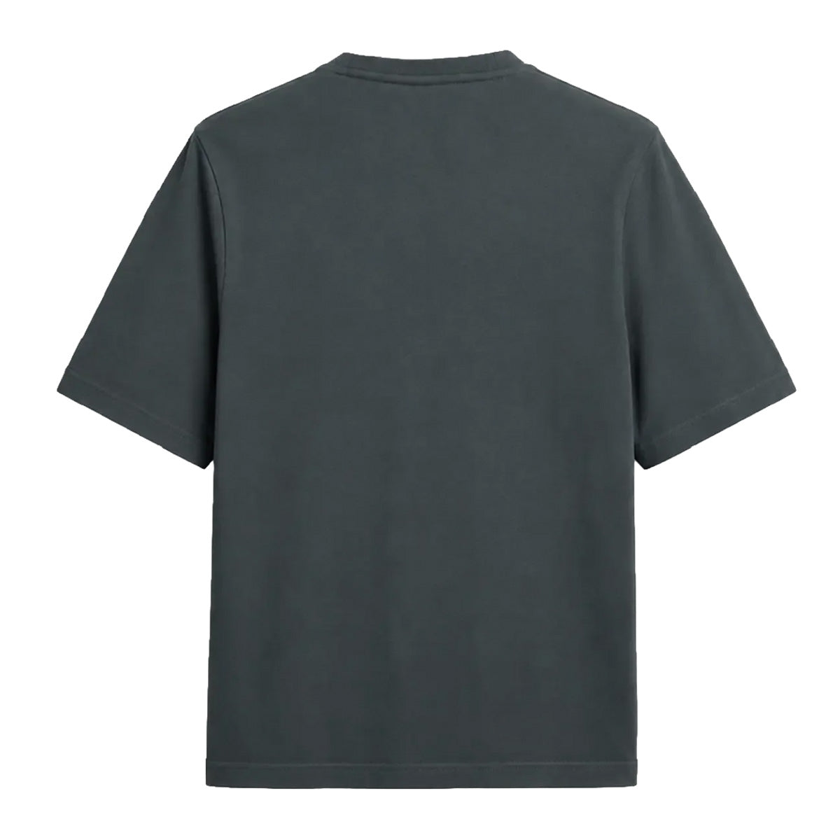 Embroidered Flag Relaxed Tee in Ash